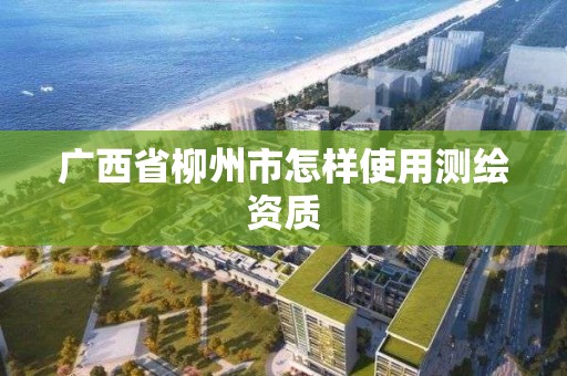 廣西省柳州市怎樣使用測繪資質