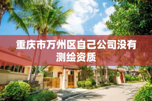 重慶市萬州區自己公司沒有測繪資質