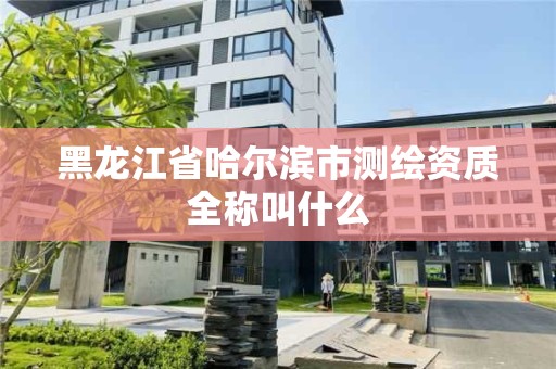 黑龍江省哈爾濱市測繪資質全稱叫什么