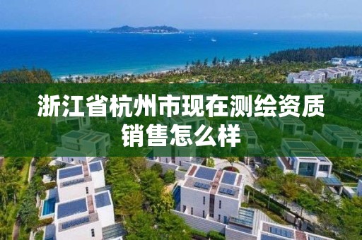 浙江省杭州市現在測繪資質銷售怎么樣