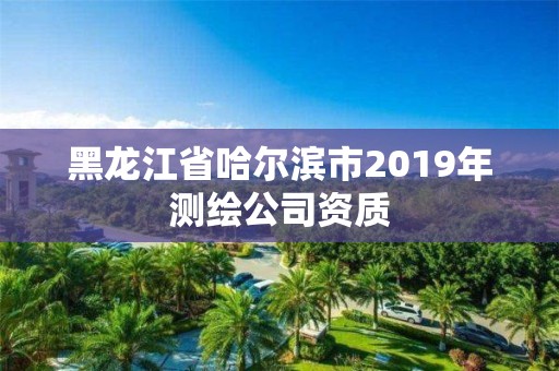 黑龍江省哈爾濱市2019年測繪公司資質