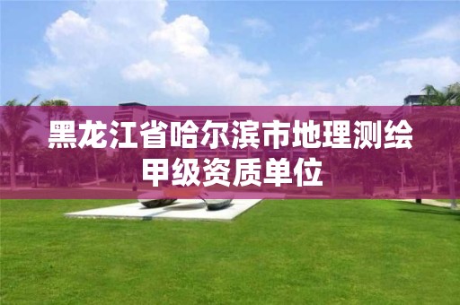 黑龍江省哈爾濱市地理測繪甲級資質單位