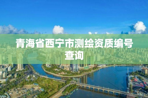 青海省西寧市測繪資質(zhì)編號查詢