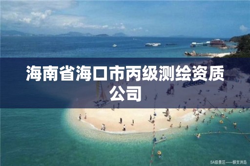 海南省海口市丙級測繪資質公司