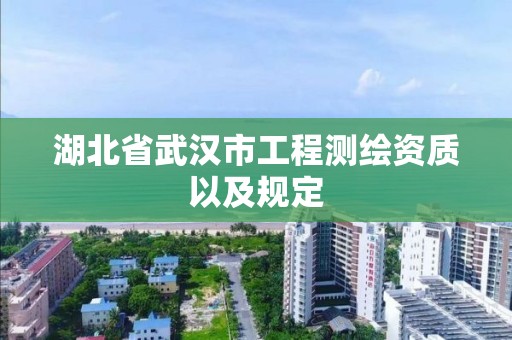 湖北省武漢市工程測繪資質以及規定