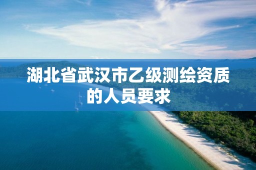 湖北省武漢市乙級測繪資質的人員要求