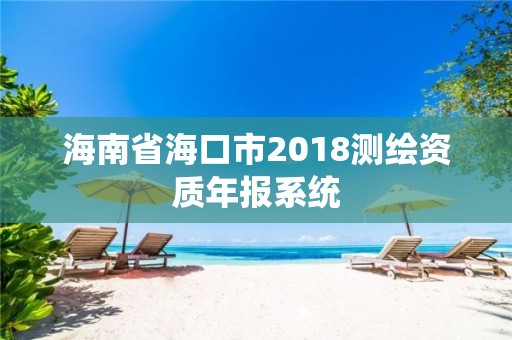 海南省海口市2018測繪資質年報系統