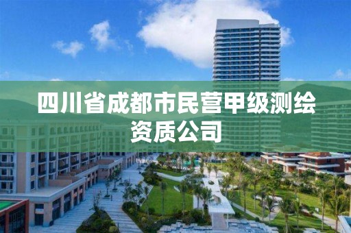 四川省成都市民營(yíng)甲級(jí)測(cè)繪資質(zhì)公司