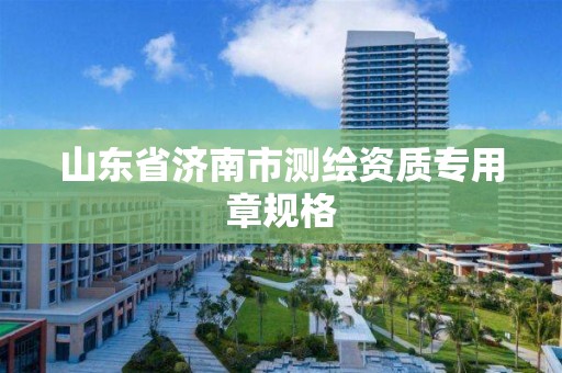 山東省濟南市測繪資質專用章規(guī)格