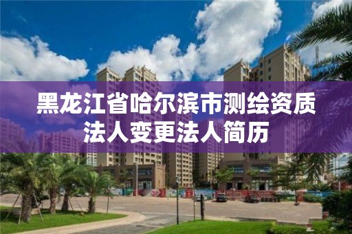 黑龍江省哈爾濱市測繪資質法人變更法人簡歷