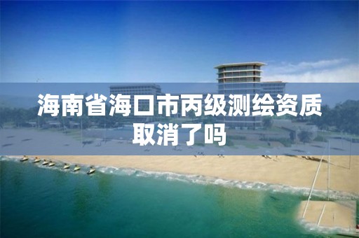 海南省海口市丙級測繪資質取消了嗎