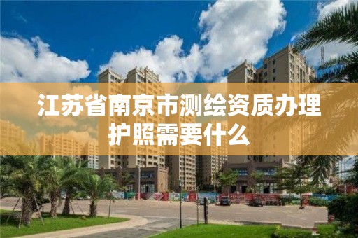 江蘇省南京市測繪資質辦理護照需要什么