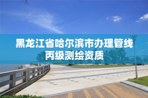 黑龍江省哈爾濱市辦理管線丙級測繪資質