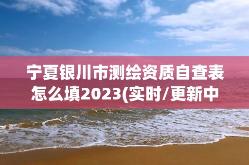 寧夏銀川市測繪資質自查表怎么填2023(實時/更新中)