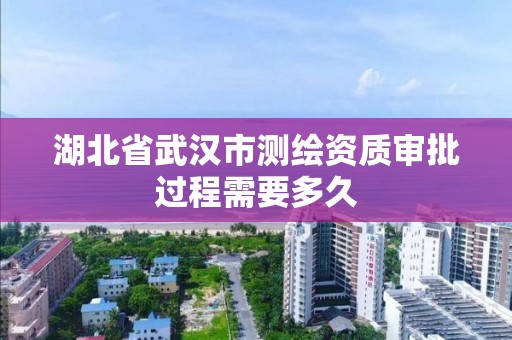 湖北省武漢市測繪資質審批過程需要多久