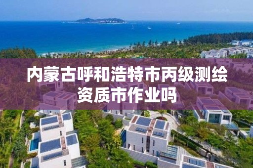 內蒙古呼和浩特市丙級測繪資質市作業嗎