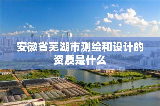 安徽省蕪湖市測繪和設計的資質(zhì)是什么