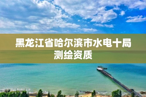 黑龍江省哈爾濱市水電十局測(cè)繪資質(zhì)