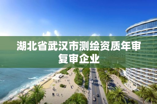 湖北省武漢市測(cè)繪資質(zhì)年審復(fù)審企業(yè)