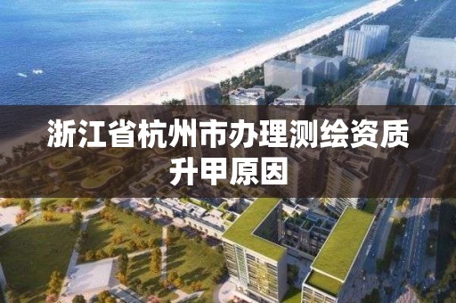 浙江省杭州市辦理測繪資質升甲原因