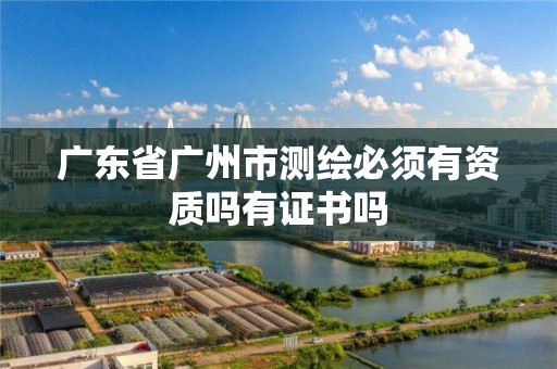 廣東省廣州市測繪必須有資質嗎有證書嗎