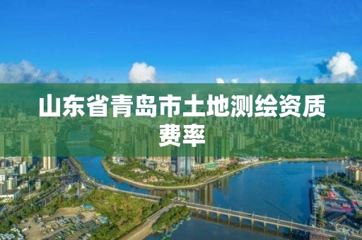 山東省青島市土地測繪資質費率