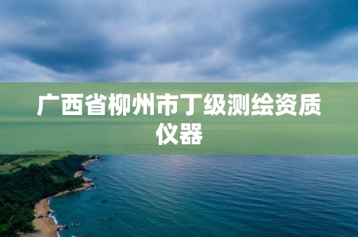 廣西省柳州市丁級測繪資質儀器