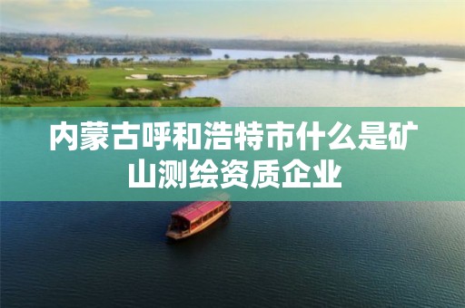 內蒙古呼和浩特市什么是礦山測繪資質企業