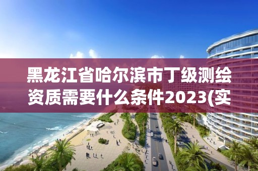 黑龍江省哈爾濱市丁級測繪資質需要什么條件2023(實時/更新中)