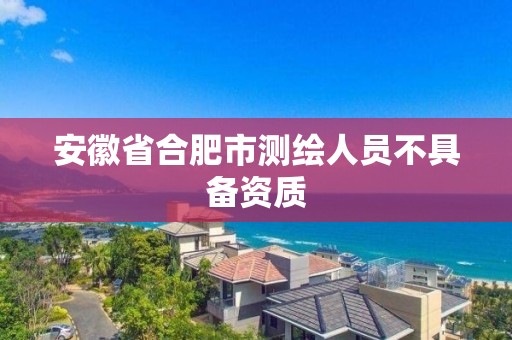 安徽省合肥市測繪人員不具備資質