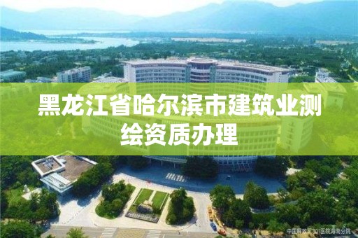 黑龍江省哈爾濱市建筑業(yè)測繪資質(zhì)辦理