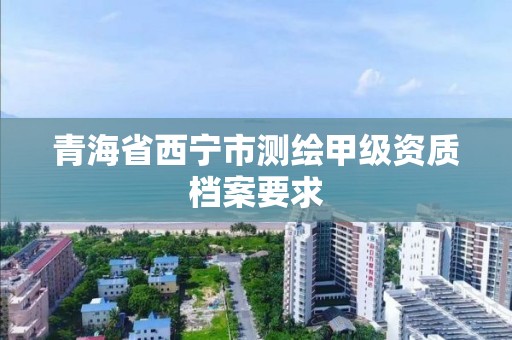 青海省西寧市測繪甲級資質檔案要求