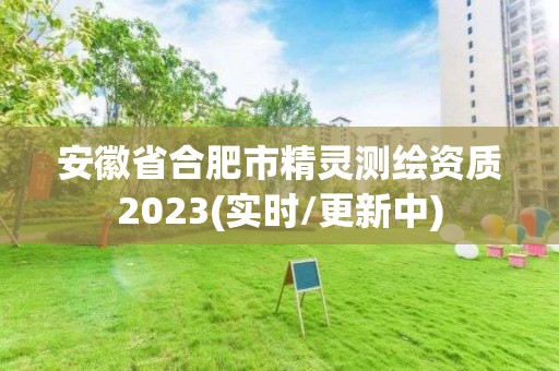 安徽省合肥市精靈測繪資質2023(實時/更新中)