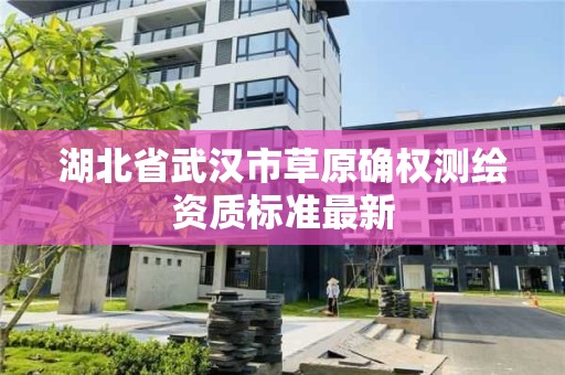 湖北省武漢市草原確權測繪資質標準最新