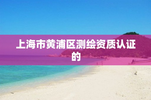 上海市黃浦區(qū)測繪資質認證的