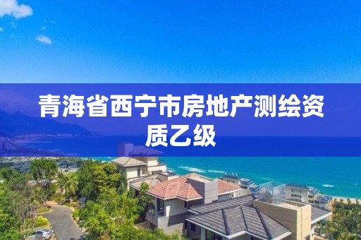 青海省西寧市房地產測繪資質乙級