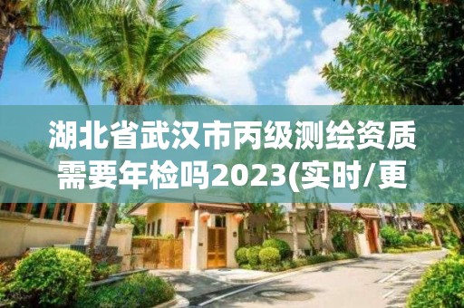 湖北省武漢市丙級測繪資質需要年檢嗎2023(實時/更新中)