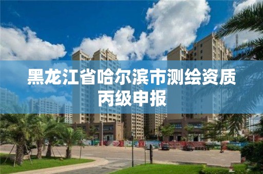 黑龍江省哈爾濱市測繪資質丙級申報