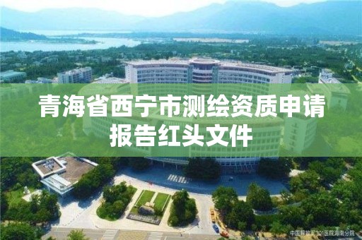 青海省西寧市測繪資質申請報告紅頭文件