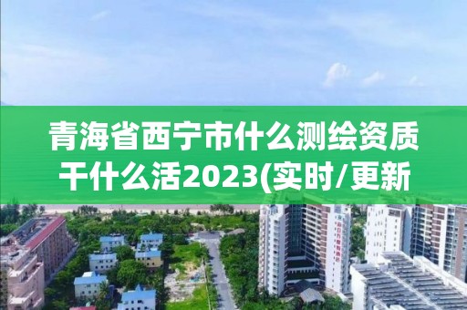 青海省西寧市什么測繪資質干什么活2023(實時/更新中)