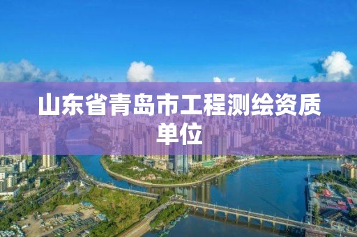 山東省青島市工程測繪資質單位