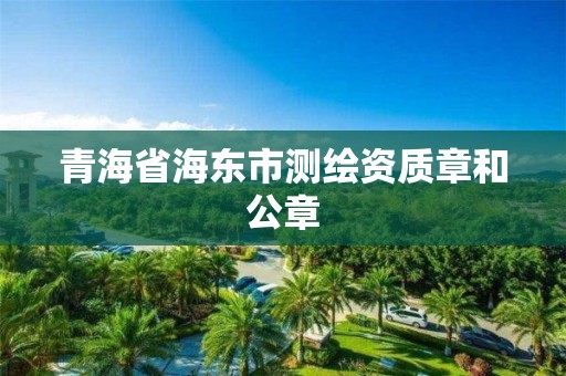 青海省海東市測繪資質章和公章