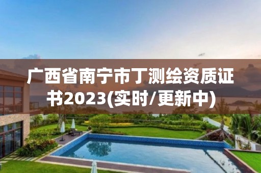 廣西省南寧市丁測繪資質證書2023(實時/更新中)