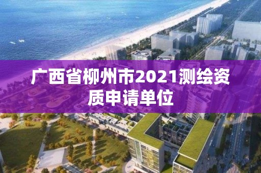 廣西省柳州市2021測繪資質申請單位