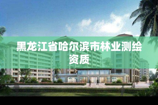 黑龍江省哈爾濱市林業測繪資質