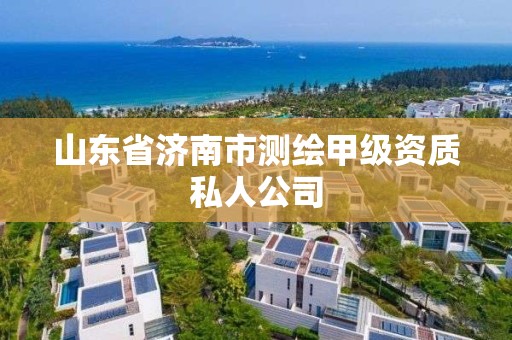 山東省濟南市測繪甲級資質私人公司