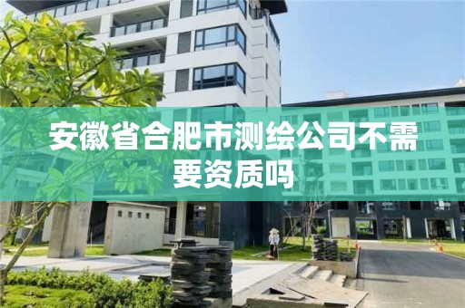 安徽省合肥市測(cè)繪公司不需要資質(zhì)嗎