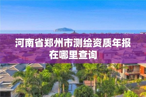 河南省鄭州市測繪資質年報在哪里查詢