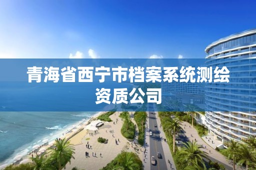 青海省西寧市檔案系統(tǒng)測繪資質公司