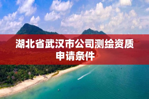 湖北省武漢市公司測繪資質(zhì)申請條件